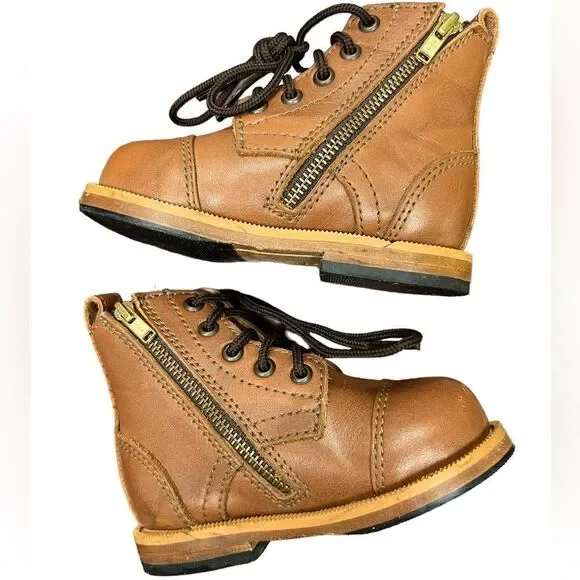 Mikoleon Heirloom Classic Boots Brown [Children Leather Boots] size 20 - Picture 4 of 11